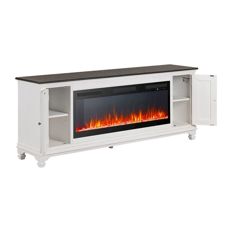 Liberty Furniture Heated LED Fireplace TV Consoles 80 Inch image number 3