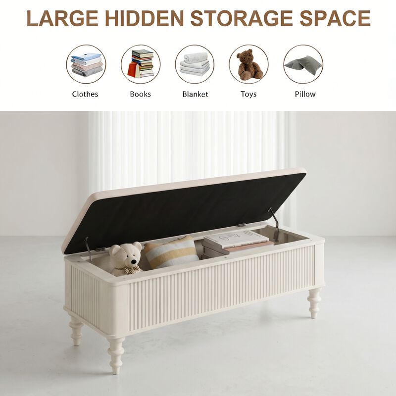 Frigob Storage Ottoman Bench image number 5