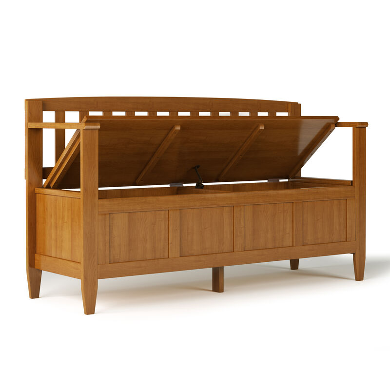 Simpli Home Brooklyn Entryway Storage Bench image number 3