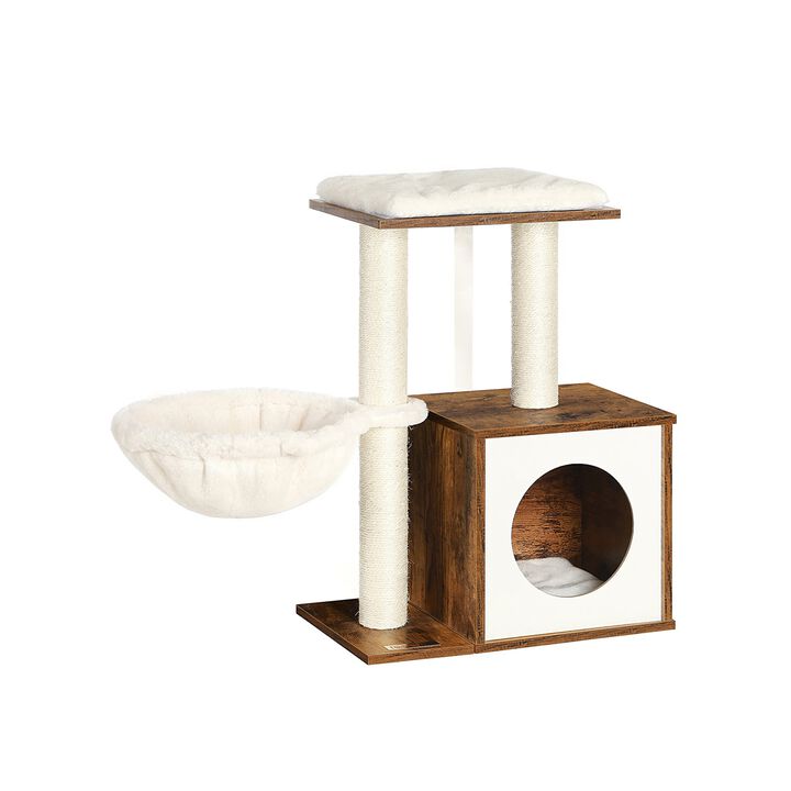 BreeBe Small Cat Condo with Scratching Posts