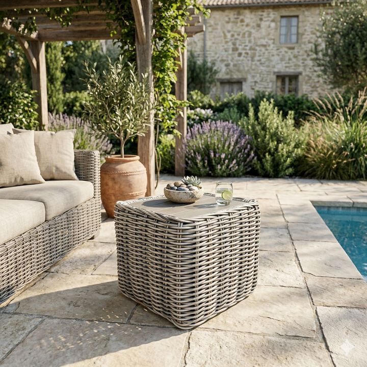 Teva Outdoor End Table Wicker