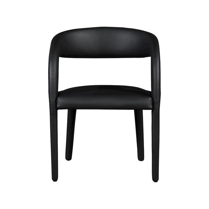 Meridian Furniture Sylvester Black Vegan Leather Dining Chair