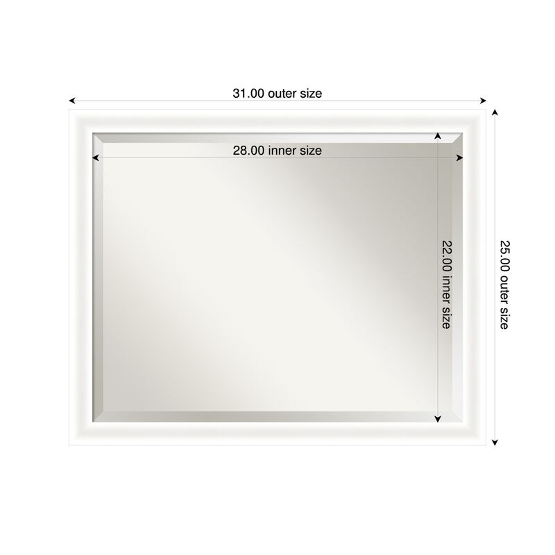 Oliver Narrow Beveled Wood Framed Wall Mirror image number 4