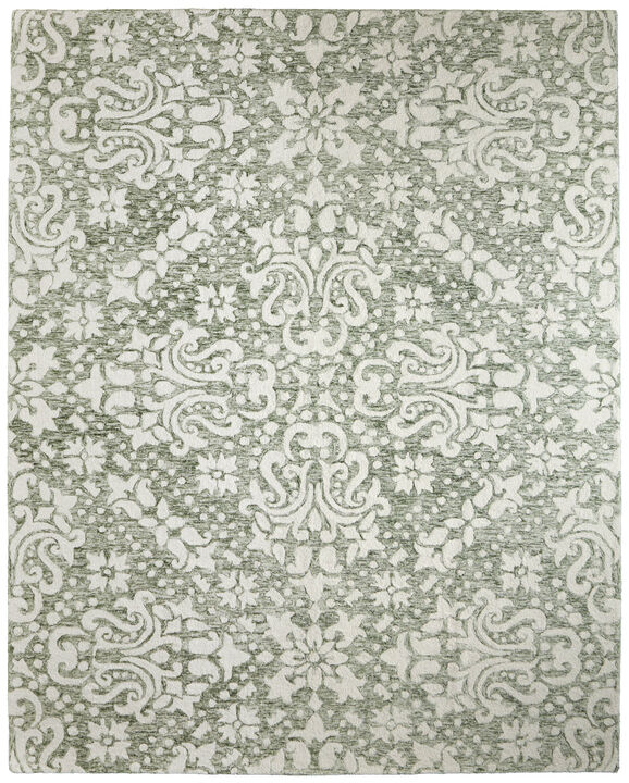 HomeRoots Floral Hand Tufted Area Rug