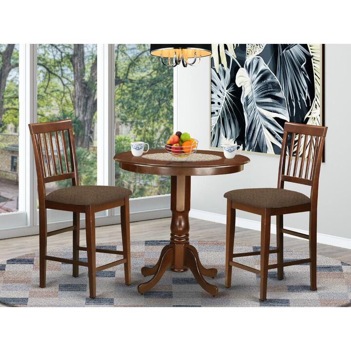 3 Pc Dining counter height set - Dining Table and 2 counter height Chairs.