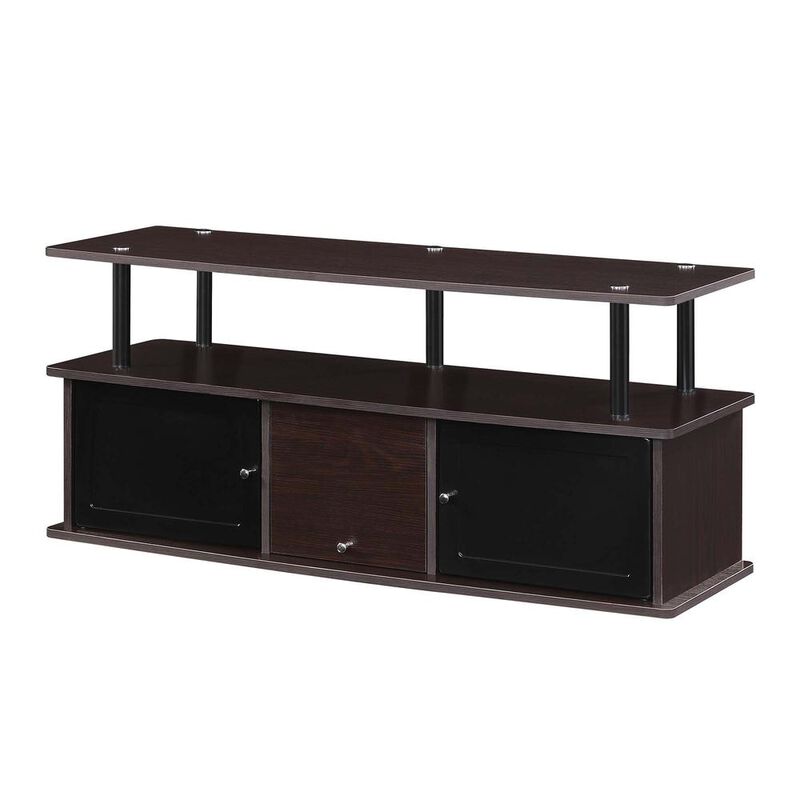 Convience Concept, Inc. TV Stand with 3 Storage Cabinets and Shelf for TVs up to 55 inches