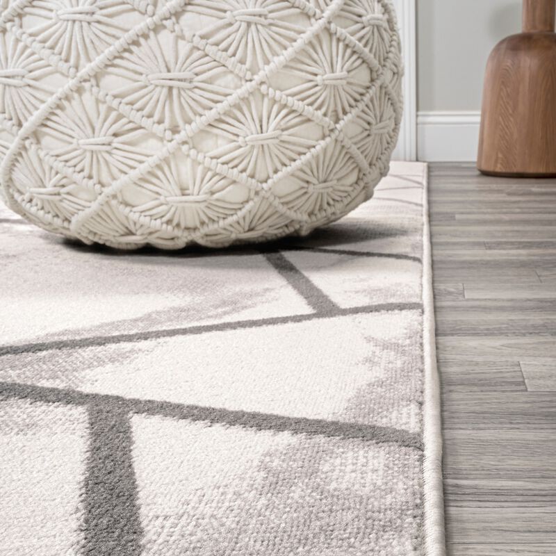Patras Modern Geometric Marbled Area Rug