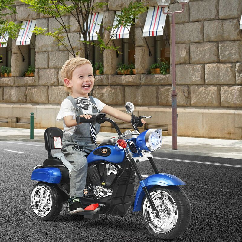 6V Toddler Electric Ride-On Bike with 3 Wheels, Horn and Front Headlight image number 1