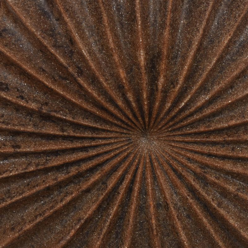 Wink Accent Vase, Sea Urchin Brown Resin Statuette, Modern 20 Inch - Benzara