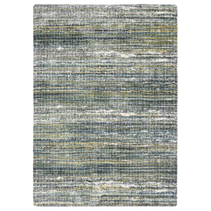 HomeRoots Geometric Distressed Area Rug