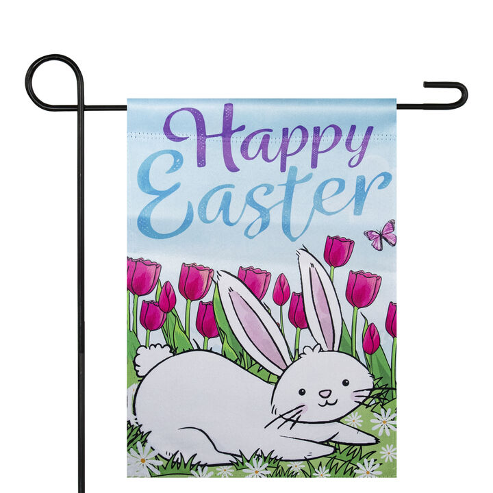 Happy Easter Bunny Outdoor Garden Flag 12.5" x 18"