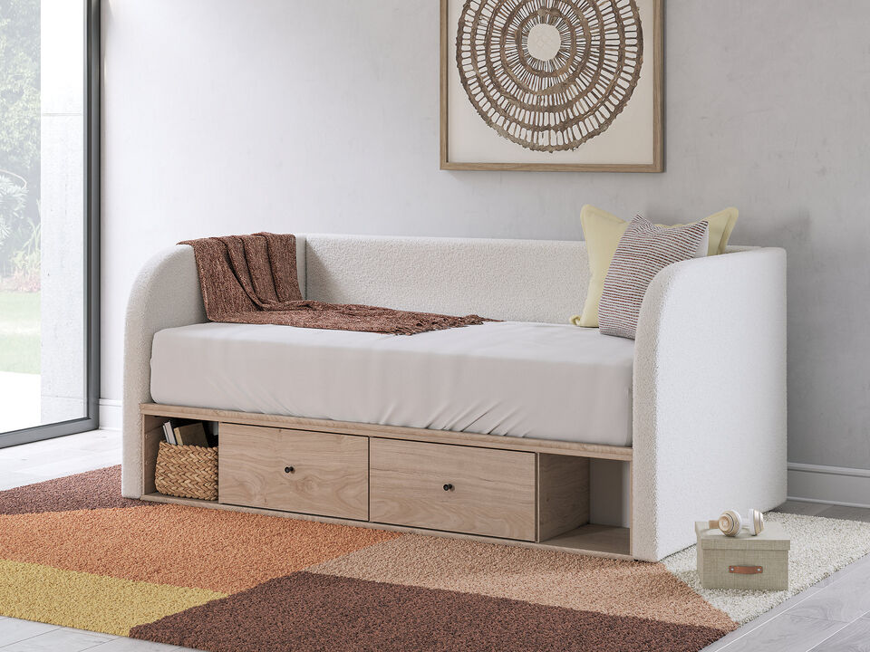 Shapella Full Upholstered Panel Bed with Storage