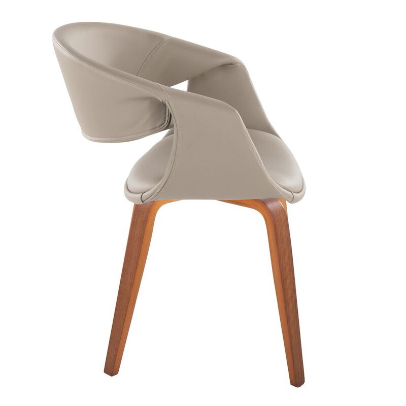 LumiSource Curvo Upholstered Chair - Set of 2