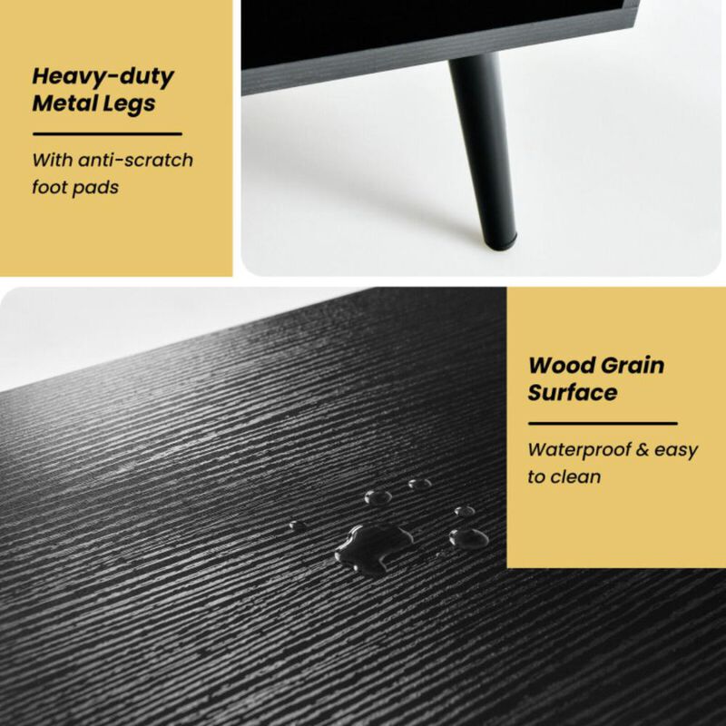 Hivvago Industrial Buffet Sideboard Kitchen Cupboard with Cubbies Drawers