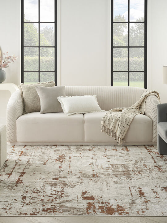 Quarry QUA01 Ivory/Rust 8'10" x 11'10" Rug