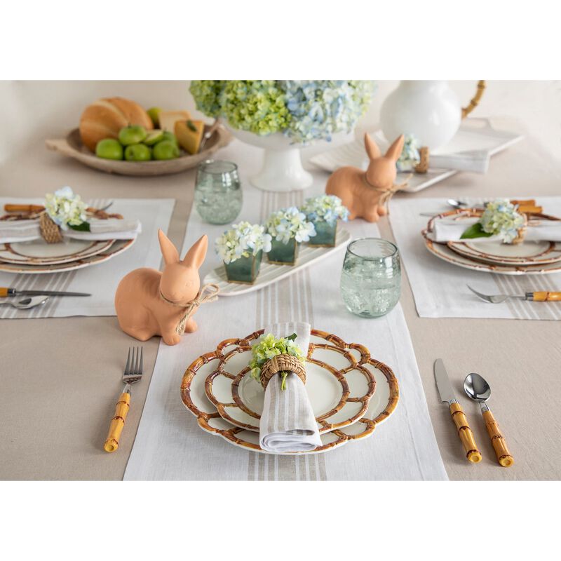 Solino Home Farmhouse 100% Linen Table Runner &ndash; Handcrafted, Machine Washable, Perfect for Holiday and Everyday Dining