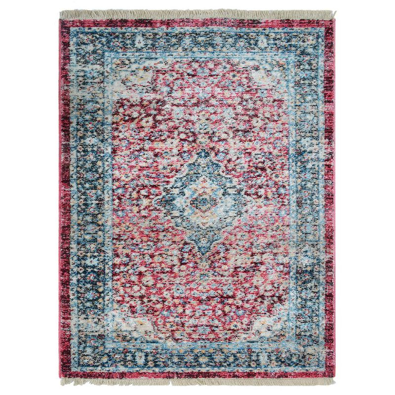 RUGSOTIC CARPETS MACHINE MADE POLYESTER AREA RUGS  - Rectangle Shape, Classic Oriental Traditional  Design, Low Pile Machine Made Area Rugs for Living Room, Bed Room (M00083) image number 0