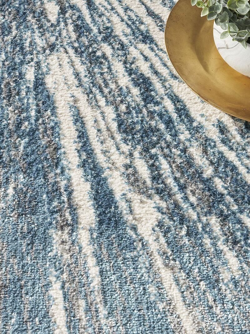 Ambiance AMI01 Blue/Silver 3'11" x 5'11" Rug