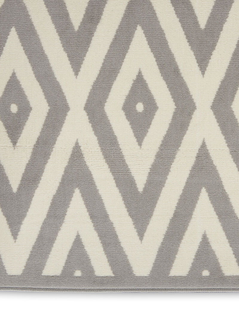 Grafix GRF18 White/Gray 2' x 4' Rug