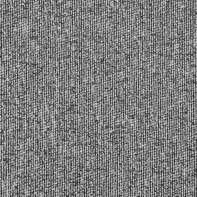 Vigona Stool in Black Metal with Grey Fabric and Faux Leather