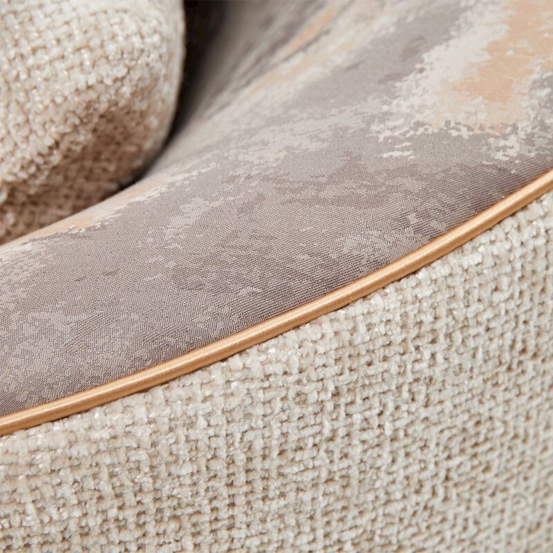 Michael Amini La Terrazza Accent Chair - Cappuccino/Light Champagne