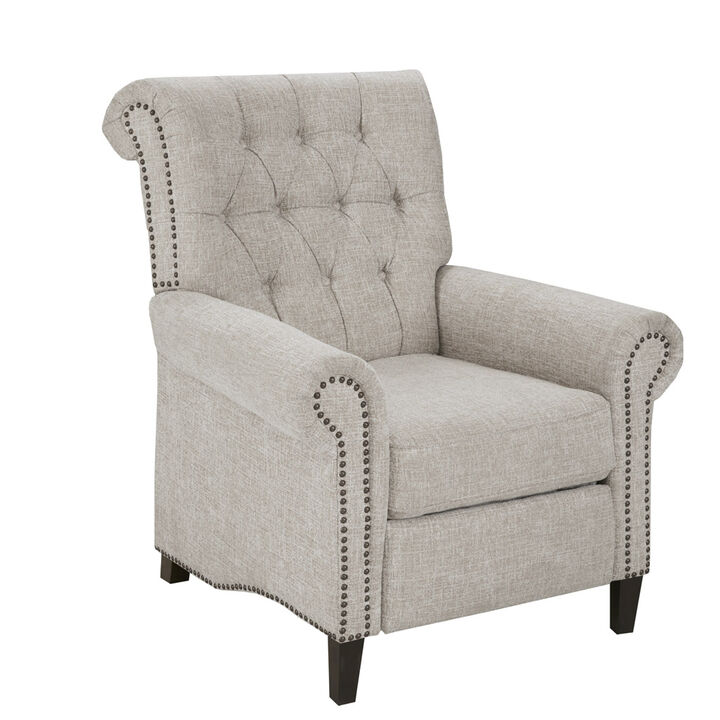 Gracie Mills Rhys Button Tufted Back Recliner