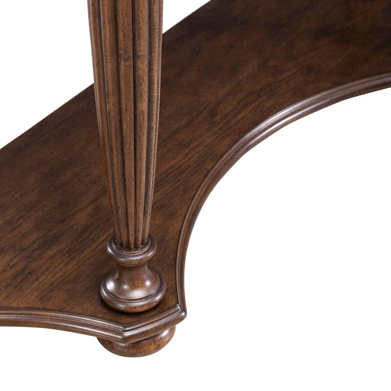 Liberty Furniture Allington Demilune Sofa Table for Living Room - Satin Sienna image number 6