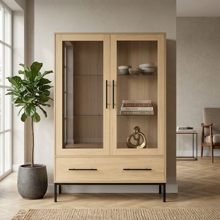 Wuvind 60'' Tall Display Cabinet