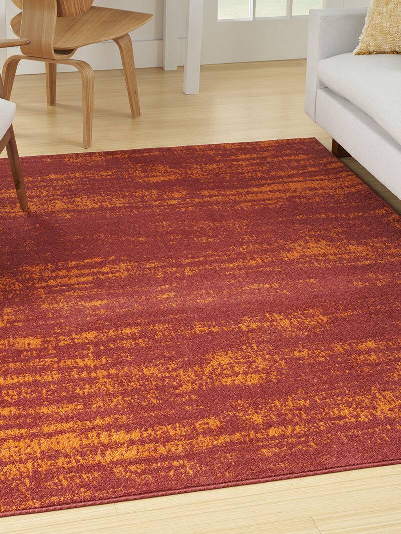 Nourison Essentials NRE03 Red 4' x 6' Rug