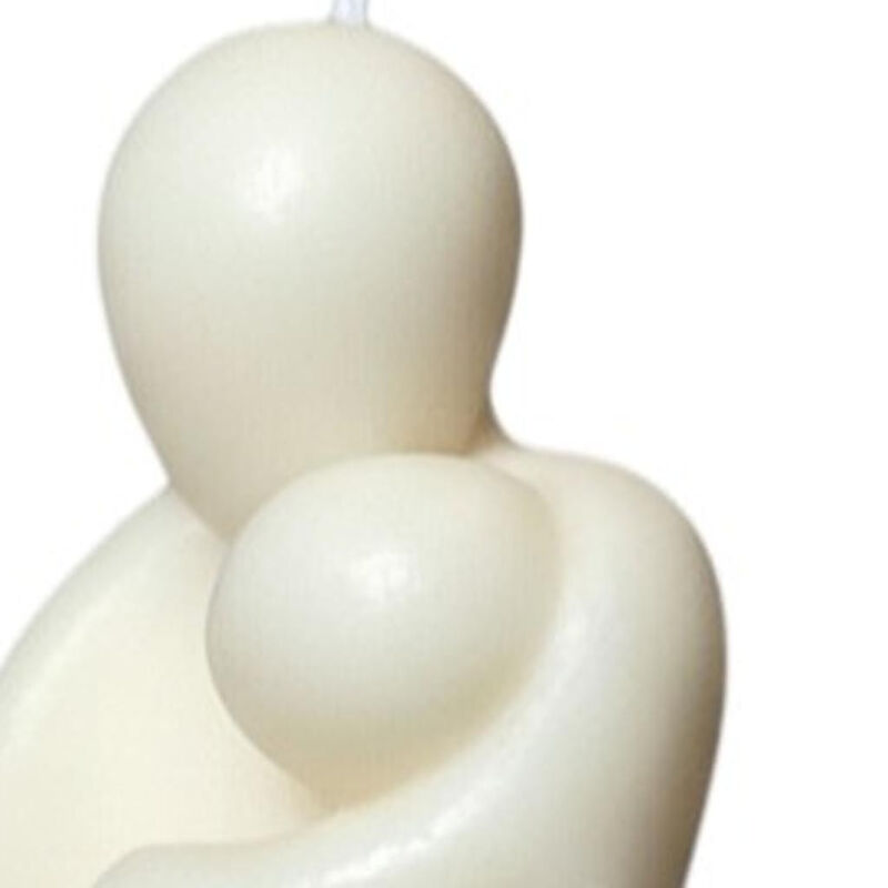 HomeRoots 2" Unscented Mother And Child Dimensional Candle image number 2