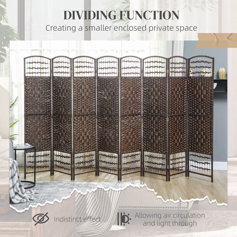 Hivvago Compact 8-Panel Folding Privacy Screen for Home and Office image number 6