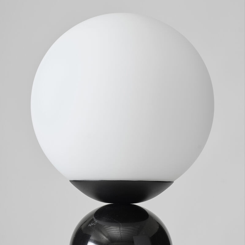 Mila Tall Black Marble LED Table Lamp