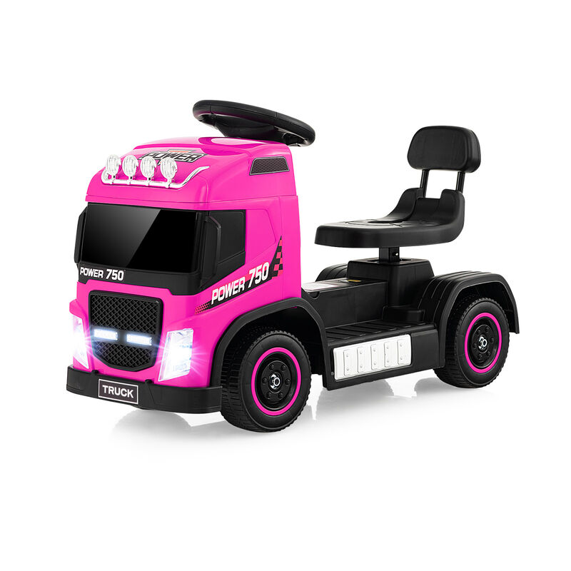 6V Battery Powered Ride On Truck for Kids with Adjustable Seat and Outdoor Play image number 4