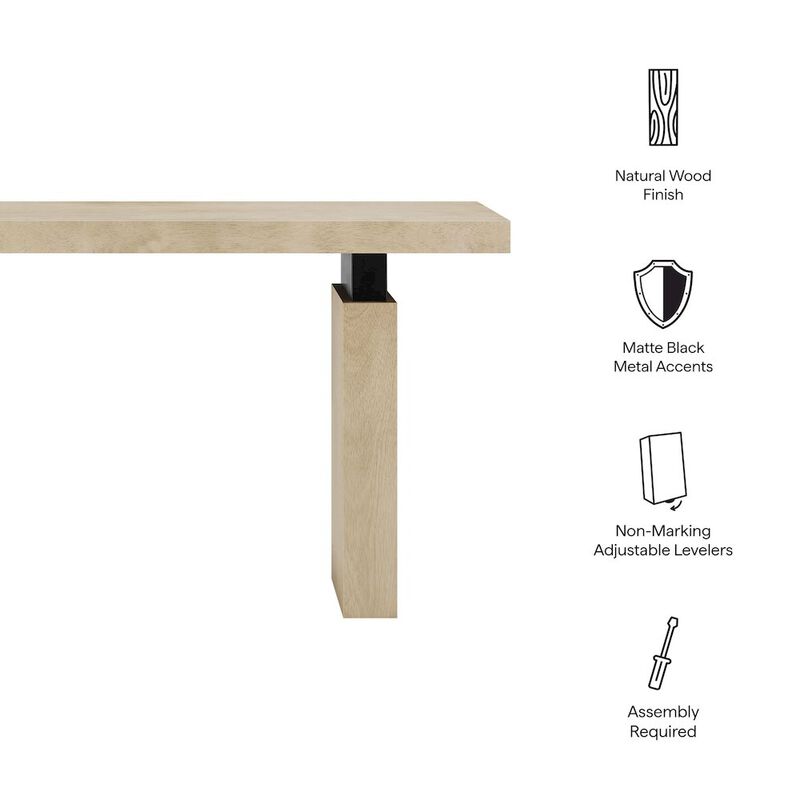 Piston 52" Rectangular Wood Console Table image number 2