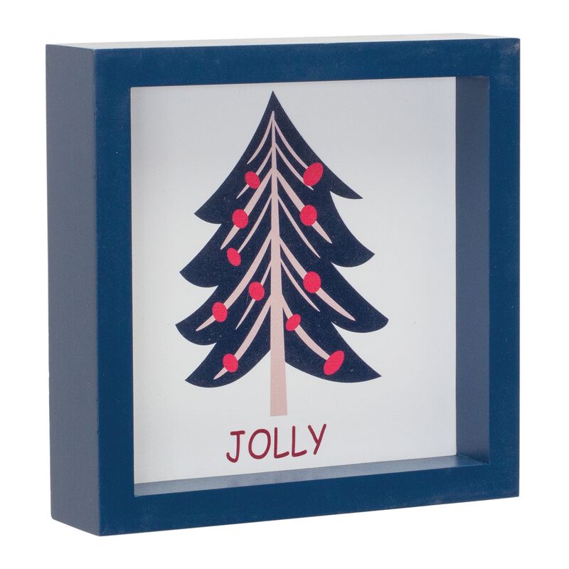 Noel, Jolly and Joy Tree Sign (Set of 6)  MDF