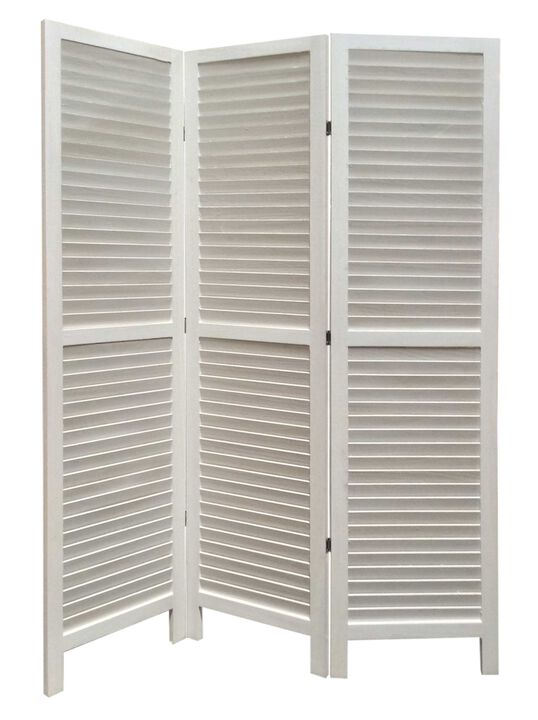 Decorative Wood Shutter Screen for Privacy and Stylish Room Division