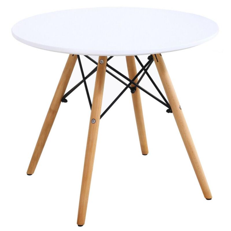 Hivvago 3 Pieces Kid's Modern Round Table Chair Set