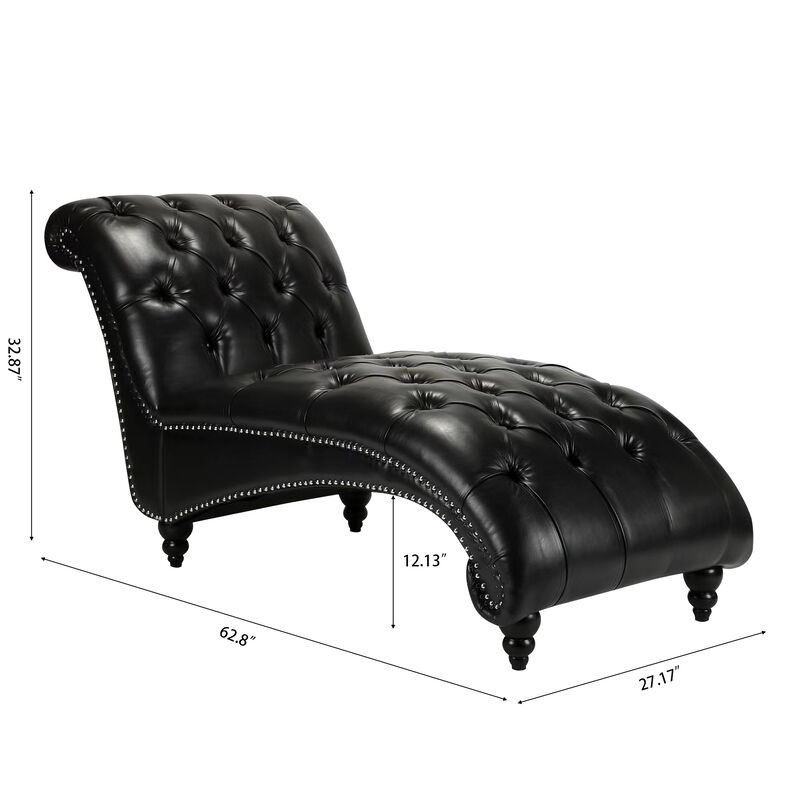 Streamdale Tufted Armless Chaise Lounge