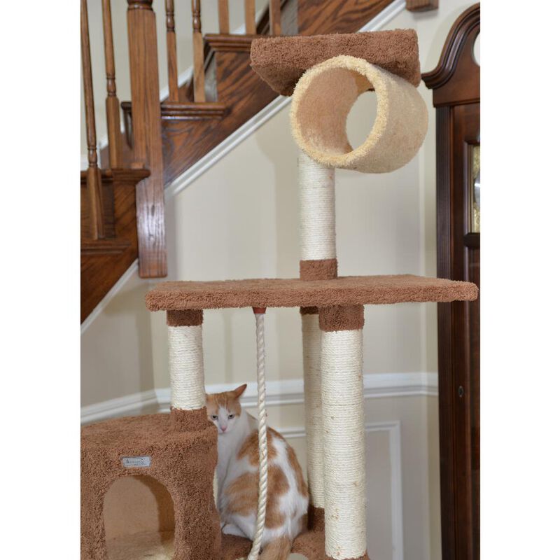 Armarkat 70 Real Wood Cat Tree With Scratch Posts, Hammock For Cats & Kittens
