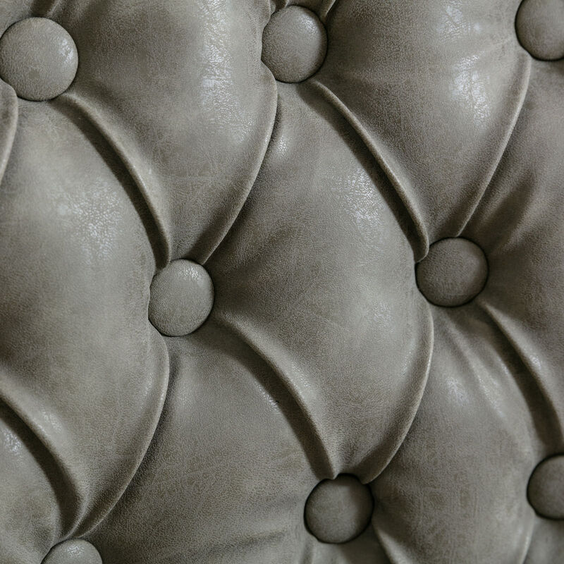 TATEUS Solid Wood PU artificial leather Dining Chair,Set of 2