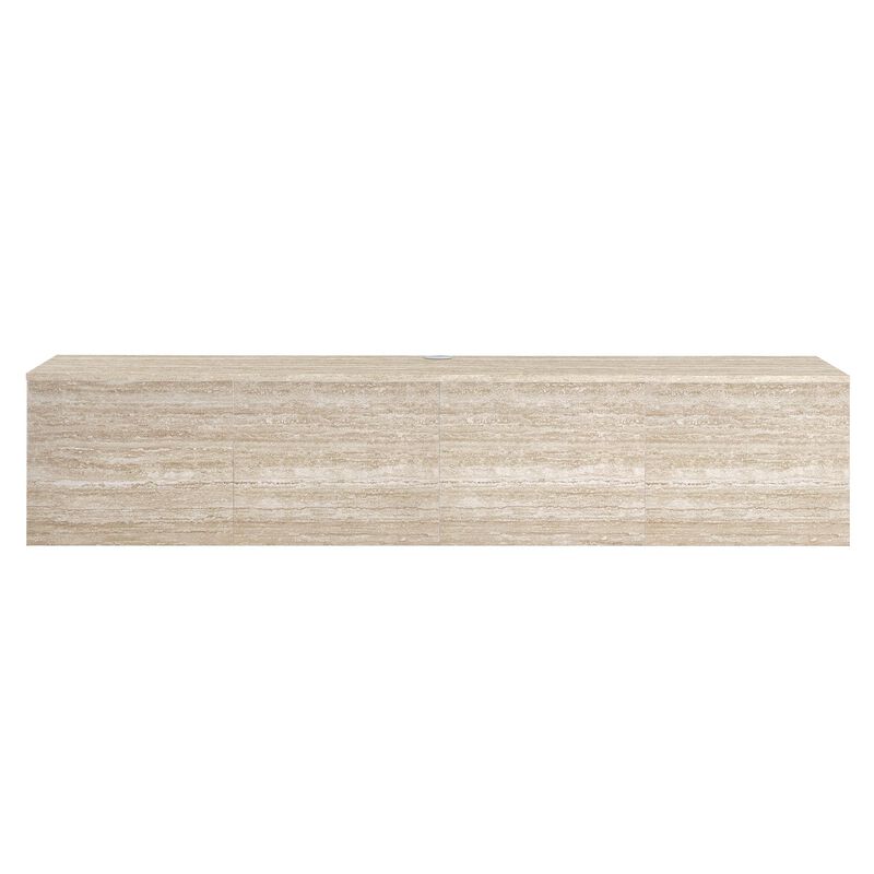 Modway Terra Wall Mounted Floating TV Stand in Travertine image number 7