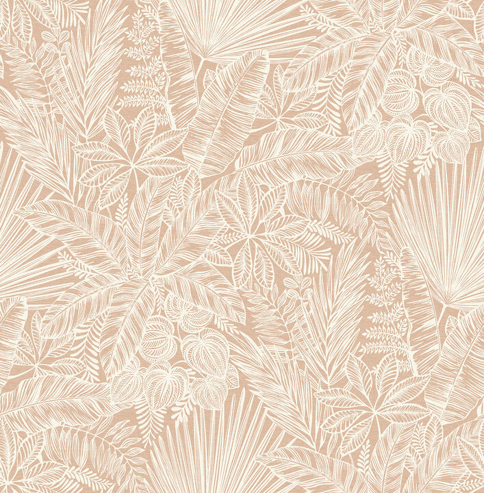 Vita Blush Botanical Wallpaper