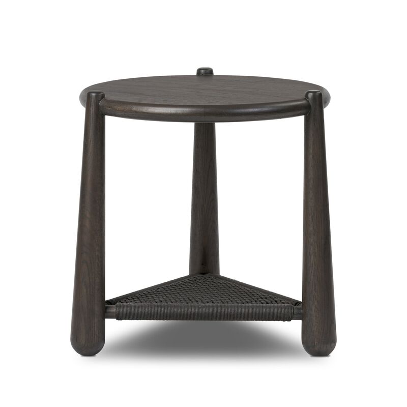 Salvador Cracked Smoked Black End Table