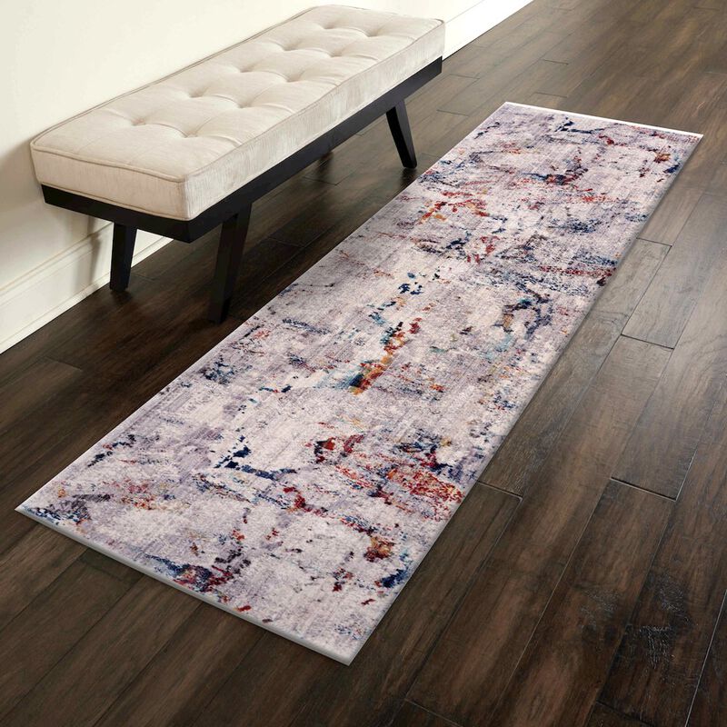 LR Home Meadow Durable Performance Area Rug Indoor