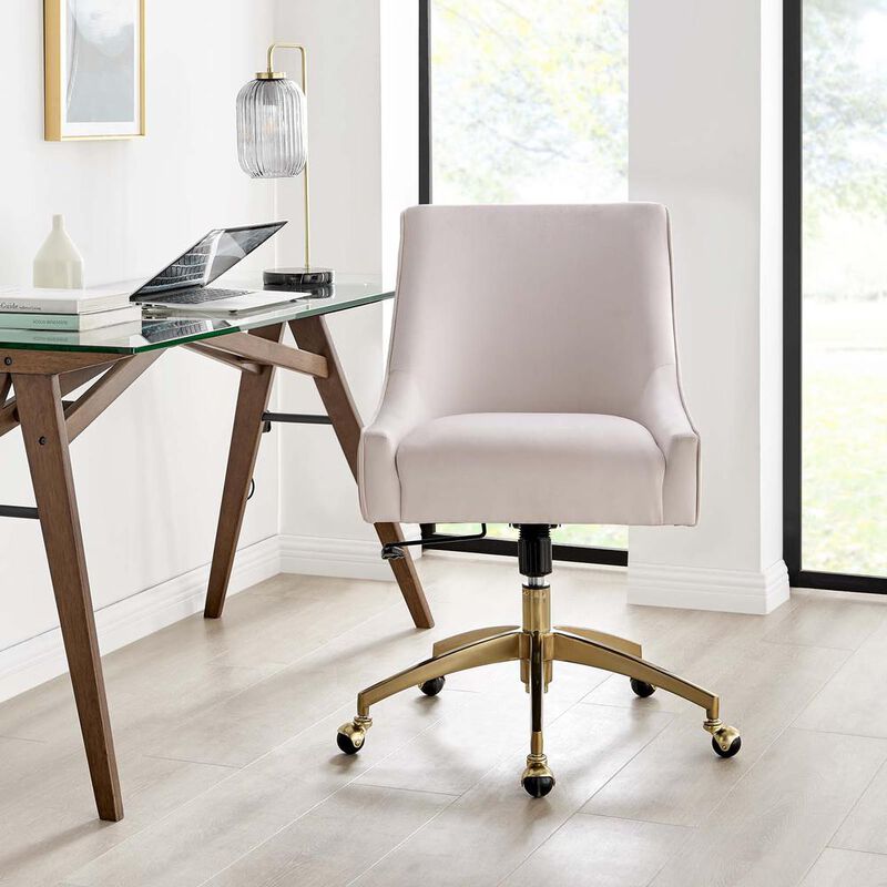 Discern Performance Velvet Office Chair image number 6