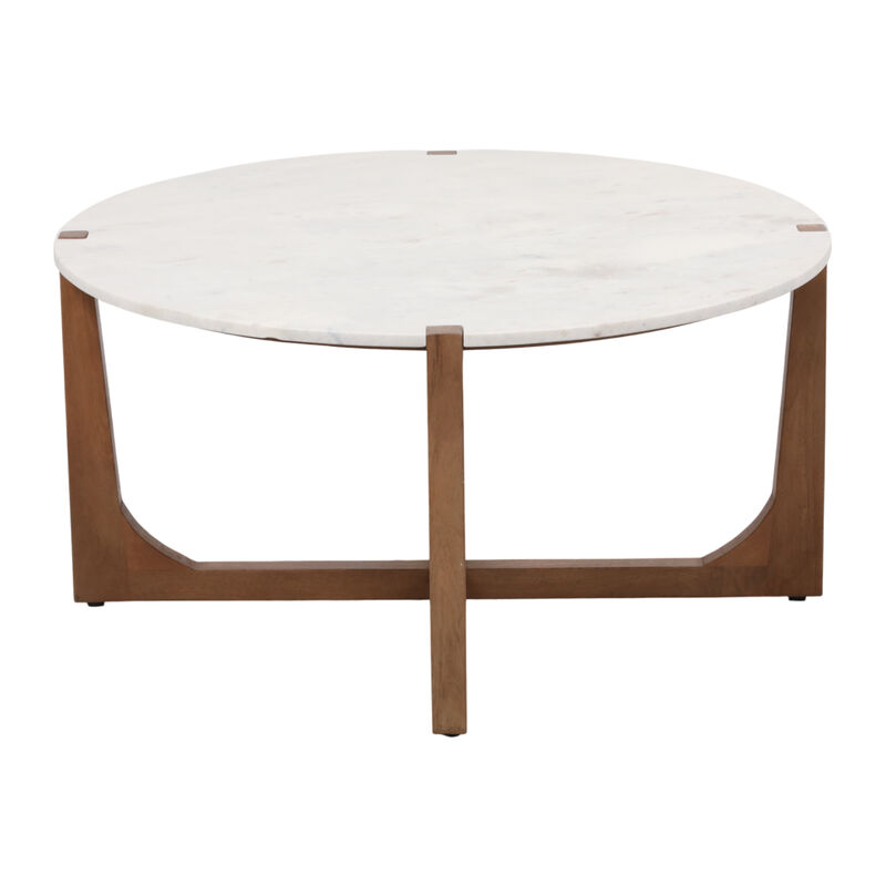 Modern Marble Top Coffee Table image number 4