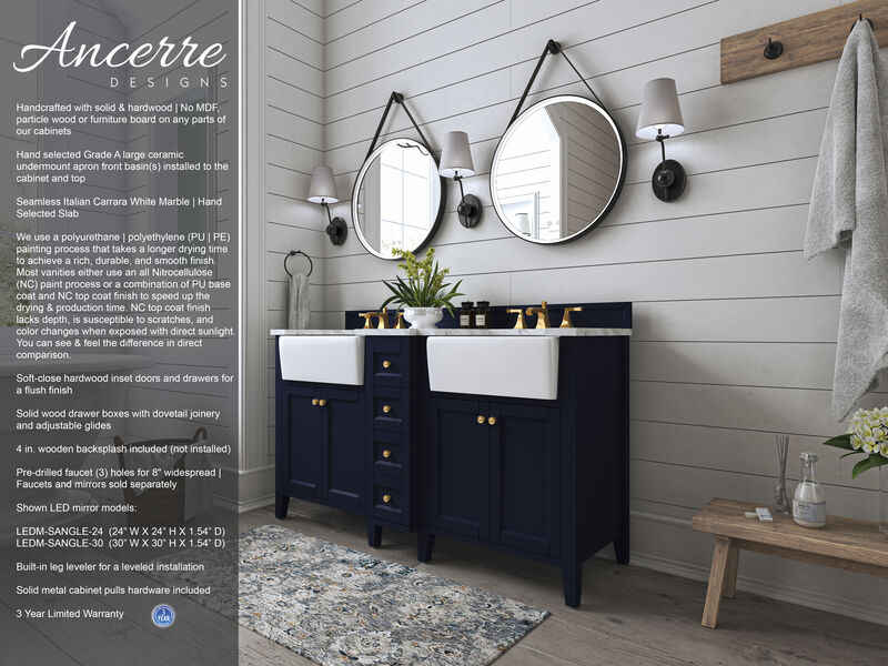 Adeline 60 in. Bath Vanity Set image number 2