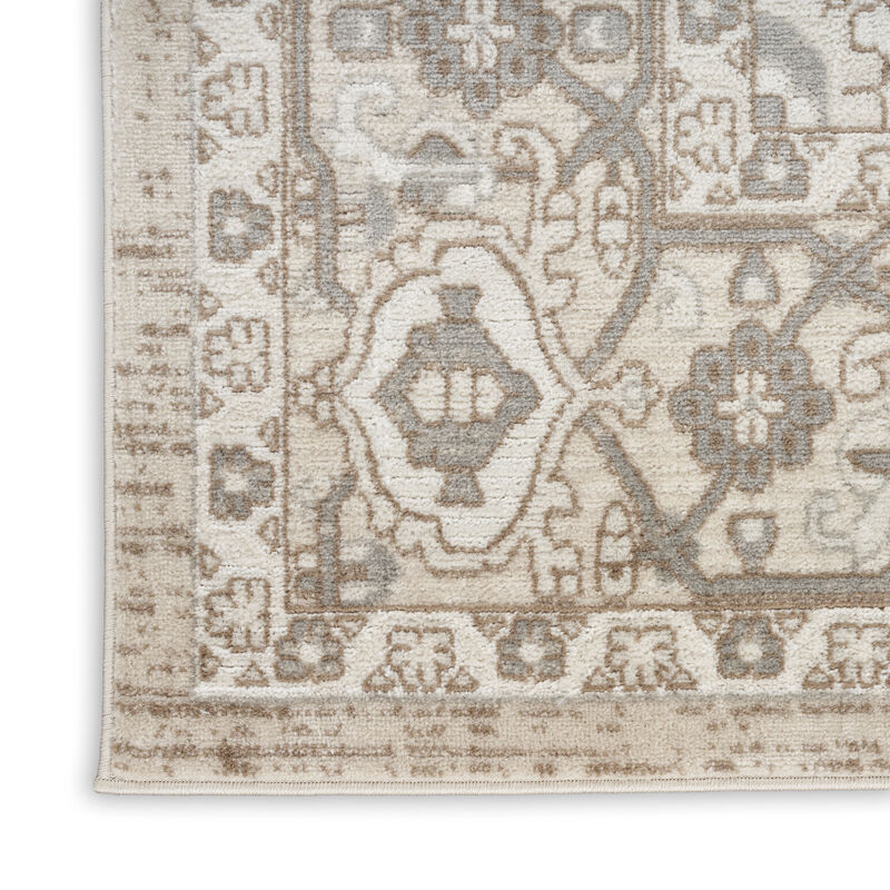 Quarry QUA05 Beige 3'9" x 5'9" Rug