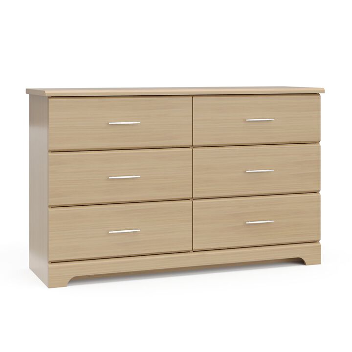 Storkcraft Brookside 6 Drawer Double Dresser (Driftwood)
