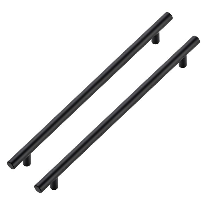JOY DECOR 30 Pack Cabinet Handles, Black Cabinet Pulls, 10 in Hole Center Kitchen Hardware, Stainless Steel T Bar Handles for Dr